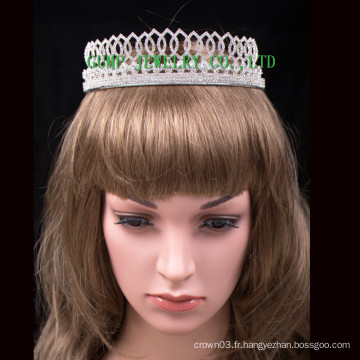 Princesse couronne rhinestone tiara filles métal tiare